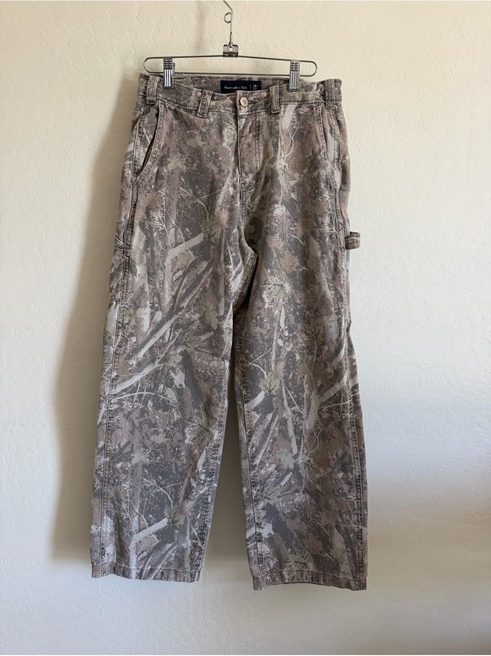 Abercrombie & Fitch Realtree Camo Baggy Carpenter Workwear Pants 28x30